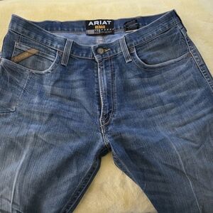 Ariat Rebar Men's Dark Blue Slim Straight Jeans